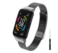 Kcdream Correa Compatible con Huawei Band 6 / Honor Band 6, Pulsera de Acero Inoxidable Replacement Band Metálicas de Colores para Honor Band 6 / Huawei Band 6 Correa
