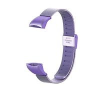 Kcdream Correa Compatible para Honor Band 4,Correas Metal para Honor Band 5 Repuesto Pulsera de Acero Inoxidable Cuentas Reemplazo Para Huawei Honor Band 4/5 (No Host)- Purple