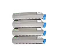 kcdVFmqhb Cartucho de tóner Negro Compatible con impresoras C610 C710 C711 C810 C830 C822 C823 C711WT, reemplaza 8432WT 44318661(C)