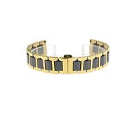 KCHSRKHXC 12 14 16 18 18 20 22 mm Correa de reloj de cerámica para hombres Femeninos Strisho Smooth Smooth Banda de múltiples pulseras de acero inoxidable de acero inoxidable