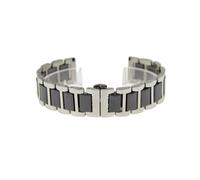 KCHSRKHXC 12 14 16 18 18 20 22 mm Correa de reloj de cerámica para hombres Femeninos Strisho Smooth Smooth Banda de múltiples pulseras de acero inoxidable de acero inoxidable