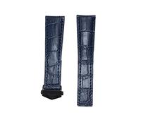 KCHSRKHXC 20 22mm Cow Leather Watch Strap for Monaco Series Men Quality Band Soft WatchBand for Wrist Bracelet (Color : with Silver Clasp, Size : 22mm)