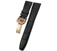 KCHSRKHXC 20mm 21mm 22mm Cowhide Watch Band Replacement for Porotfino Family 'S Watches Strap Folding Buckle