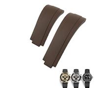 KCHSRKHXC 20mm Fluorine Rubber Watchband For Yacht-Master OYSTERFLEX Black Green Red Soft Strap watch strap