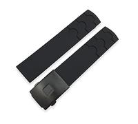 KCHSRKHXC 20mm Rubber Silicone Waterproof Watch Strap Band For Sports Racing PRS516 T100417 T91 T044 T021 blue Bracelet Accessories