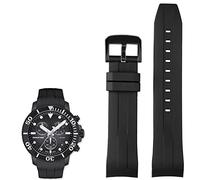 KCHSRKHXC 22 mm silicona reloj bandas para T120417 T120407 cuarzo Dial goma deporte hombres reloj correa impermeable (color: azul negro, tamaño: 22 mm), 22mm, Estándar, Estándar