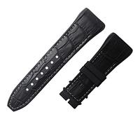 KCHSRKHXC 28mm Nylon Cowhide Silicone Watch Strap Black Blue Folding Buckle Watchband for Franck Muller Series