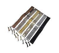 KCHSRKHXC Banda de reloj de acero inoxidable Fin curvada de 14 mm 16 mm 18 mm de 19 mm 20 mm 22 mm 22 mm Mujeres Mujeres Bandilla de oro Silver Gold Zwart Bracel