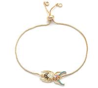 KCHSRKHXC Cadena ajustable de circonita cúbica multipavé única, joyería para hombres y mujeres