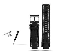 KCHSRKHXC Canvas watchband Men Suitable for Compass T2N720 T2N721 T2N739 Nylon Watch Band 24x16mm (Color : Green White Black, Size : 24-16mm)