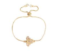 KCHSRKHXC Circonita | patrón de abeja cúbica ajustable cadena deslizante encantadora joyería regalo de cumpleaños