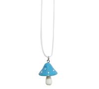 KCHSRKHXC Collar con colgante de hongo colorido para mujer, cadena de clavícula, línea de cera, collar con dije estético para fiestas, A, Estándar, Estándar