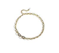 KCHSRKHXC Collar Hebilla retro Hebilla Connected Connected Ligly Exagerated Clavícula Temperamento de moda Collar Collar de collar nuevo de verano para mujeres