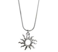 KCHSRKHXC Collar tendencia al sol estrella colgante temperamento de la cadena de collar