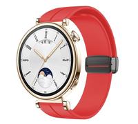 KCHSRKHXC Correa de hebilla magnética de 18 mm para el reloj GT 4 41 mm Reemplazo de la pulsera Sport Silicona Correa Bracelet GT4 Watch Band