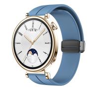 KCHSRKHXC Correa de hebilla magnética de 18 mm para el reloj GT 4 41 mm Reemplazo de la pulsera Sport Silicona Correa Bracelet GT4 Watch Band