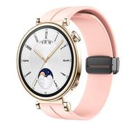 KCHSRKHXC Correa de hebilla magnética de 18 mm para el reloj GT 4 41 mm Reemplazo de la pulsera Sport Silicona Correa Bracelet GT4 Watch Band