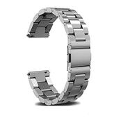 KCHSRKHXC Correa de reloj de acero inoxidable de 18 mm, 20 mm, 22 mm, para pulsera Smar, Silver, Estándar, Estándar