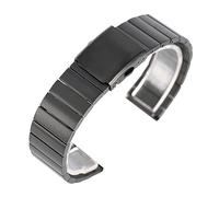 KCHSRKHXC Correa de reloj de pulsera de acero inoxidable ajustable de 18, 20, 22, 24 mm, pulsera de metal con eslabones sólidos + 2 resortes, 22mm, Estándar, Estándar