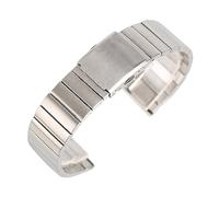 KCHSRKHXC Correa de reloj de pulsera de acero inoxidable ajustable de 18, 20, 22, 24 mm, pulsera de metal con eslabones sólidos + 2 resortes, 20mm, Estándar, Estándar