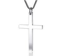 KCHSRKHXC Cross Pendant For Men Male Boy 4.5Cm Classic Cross Pendants Collier Jewelry