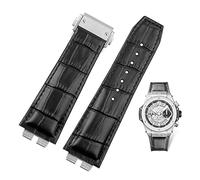 KCHSRKHXC Custom Crocodile Grain Genuine Leather Watch Band For Ubom Big Bang 411 Quick Release Strap 27-19mm