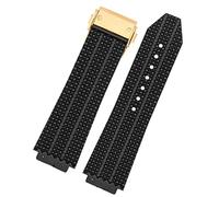 KCHSRKHXC for Big Bang Silicone Watch Band 26mm*19mm 25mm*17mm Waterproof Watch Strap Watch Rubber Watch Bracelet (Color : 2 Black-No Buckle, Size : 25-17mm)