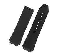 KCHSRKHXC for Big Bang Silicone Watch Band 26mm*19mm 25mm*17mm Waterproof Watch Strap Watch Rubber Watch Bracelet (Color : 2 Black-No Buckle, Size : 25-17mm)
