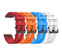 KCHSRKHXC For Forerunner 935 Watch Band Silicone Watch Strap Replacement for Fenix 5/Fenix 5 Plus/Fenix 6/Fenix 6 Pro/Forerunner 935/945/Approach S60/Quatix 5