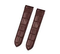KCHSRKHXC Genuine Leather Watch Strap for Santos Santos 100 Men and Women Leather Watchband 20mm 23mm (Color : Brown-Silver, Size : 20mm)