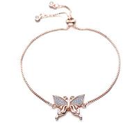 KCHSRKHXC Joyería de circonía cúbica azul femenina Cadena ajustable en la idea de regalo