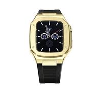 KCHSRKHXC Kit de modificación de la correa de la caja del reloj de metal, para la banda de 41 mm de 44 mm de 45 mm series 9 8 7 6 5 4 SE Actualización Reemplazar el juego de correa