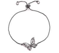 KCHSRKHXC lindo encanto de circonía cúbica encanto femenino rosa cadena ajustable joyería femenina