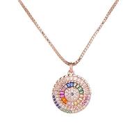 KCHSRKHXC Luxury Princess cortada colgante colgante de circuito cúbico collar de ojo malvado y joyas femeninas colgantes
