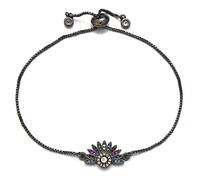 KCHSRKHXC Multicolor Zirconia Sun Charmit Femenina Slider Cadena de Joya de moda Joya
