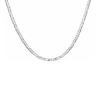 KCHSRKHXC Regalo de boda de fiesta unisex Silver 4 mm Chaqueta de plata esterlina collar de cadena de plata