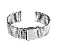 KCHSRKHXC Reloj Strap 16 mm 18 mm 20 mm 22 mm universal Watchband Release rápido Reloj Watch Mesh Strap Strap Strap Binte de muñeca Black