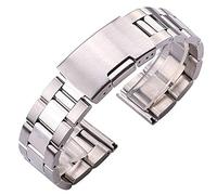 KCHSRKHXC Reloj Strap 18 20 22 Band de vigilancia de 24 mm Correa Sólido pulsera de acero inoxidable Silver Gold Black End Rating Bandings ACCESORIOS