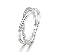 KCHSRKHXC Rings Intertwined Lines Finger Rings For Women Fine Jewelry Plated