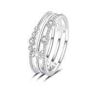 KCHSRKHXC Shining Star Finger Rings For Women Woman Wedding Ring Size Style Fine Jewelry