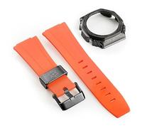 KCHSRKHXC Third generation rubber strap carved stainless steel watch cover for GA2100 retrofit and upgrade DIY watch strap