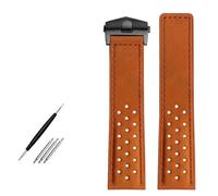 KCHSRKHXC Watchband 22 mm Pulsera de cuero genuino Corcha Muque de pulsera MUBLADA BANDA BANDA BURDLE BANDS NUBUCK BANDS ACCESORIOS DE PRIMERACIÓN