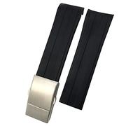 KCHSRKHXC Waterproof Silicone 22mm Blue Oyster Watch Band for HydroConquest L3 Conquest Strap Replacement