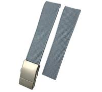 KCHSRKHXC Waterproof Silicone 22mm Blue Oyster Watch Band for HydroConquest L3 Conquest Strap Replacement