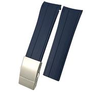 KCHSRKHXC Waterproof Silicone 22mm Blue Oyster Watch Band for HydroConquest L3 Conquest Strap Replacement