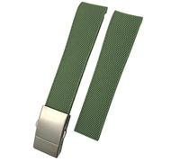 KCHSRKHXC Waterproof Silicone 22mm Blue Oyster Watch Band for HydroConquest L3 Conquest Strap Replacement