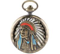Kchss Reloj de bolsillo, bandera de águila americana, bandera de Estados Unidos, regalos patrióticos del 4 de julio, recuerdos antiguos, relojes de bolsillo con cadena, regalos del Día de la