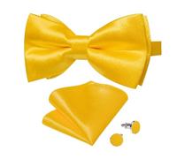 KCHYCV Men's Tie & Cufflinks Set Premium Silk Tie with Pocket Square & Cufflinks Elegant Mens Accessories Gift Set for Formal Weddings & Business Classic Design with Patterns(LDLH7196)