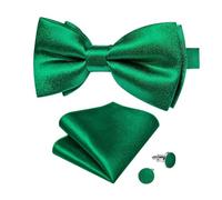 KCHYCV Men's Tie & Cufflinks Set Premium Silk Tie with Pocket Square & Cufflinks Elegant Mens Accessories Gift Set for Formal Weddings & Business Classic Design with Patterns(LDLH7193)