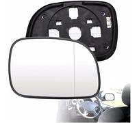 KCKEM Retrovisor Espejo Cristal Calefactado para Chrysler Voyager 1997-2002 2003-2007,Calefaccionado con Placa Trasera Retrovisor Exterior Ajustable,B-Right